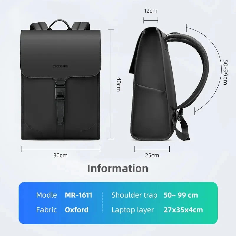 Mark Ryden 15.6" Laptop Backpack Men Waterproof Large Capacity Anti-theft Backpacks Male Casual Business Travel Bag School Bags