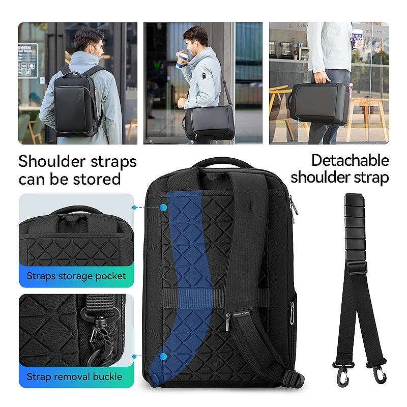 Mark Ryden 15.6-inch Laptop Backpack Large-capacity Business Backpack Multifunctional Waterproof USB Charging Interface