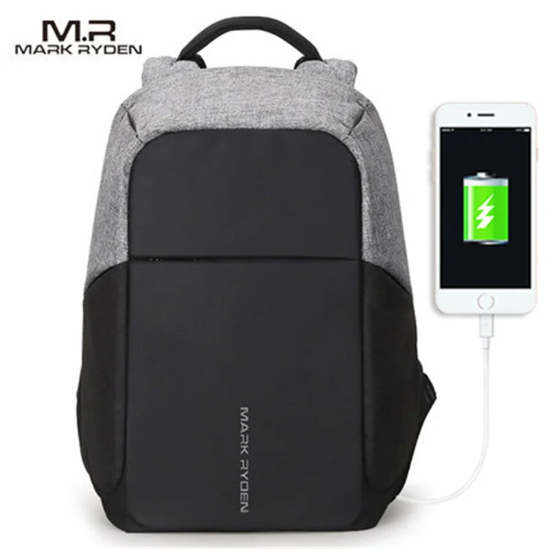 Mark Ryden 15inch Laptop Backpacks For Teenager Multifunction USB charging Men Fashion Male Mochila Travel backpack anti thief