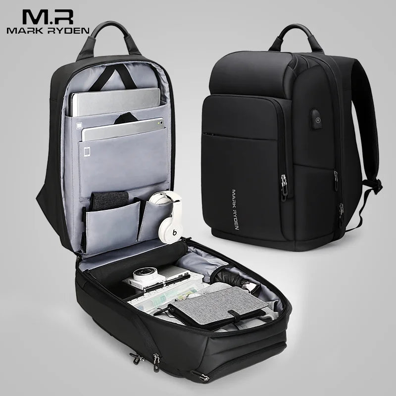 Mark Ryden 17 Inch Laptop Bag Men Backpack Multifunction USB Charging  Large Capacity Waterproof Travel Bags For Men