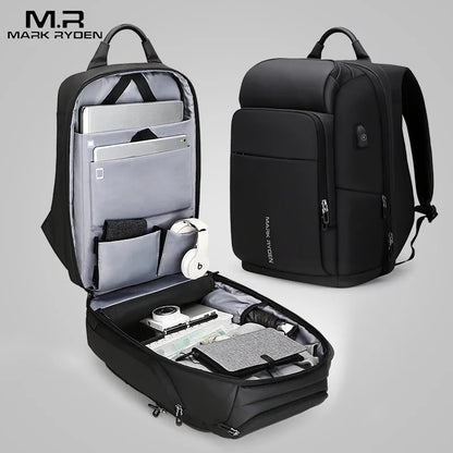Mark Ryden 17 Inch Laptop Bag Men Backpack Multifunction USB Charging  Large Capacity Waterproof Travel Bags For Men