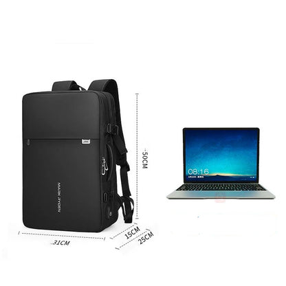 Mark Ryden 17 Inch Laptop Man Backpack USB Charging Multi-layer Space Travel Bag Business Male Anti-Theft Mochila