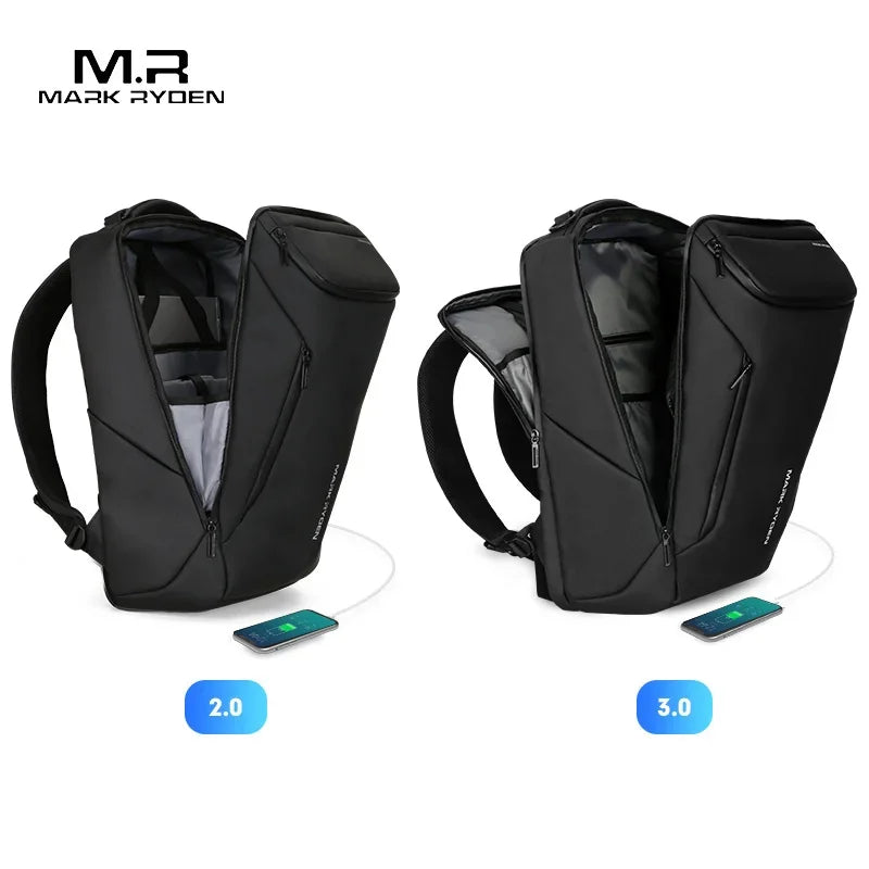Mark Ryden 2024 New Anti-thief Fashion Men Backpack Multifunctional Waterproof 15.6 inch Laptop Man USB Charging Travel Bag