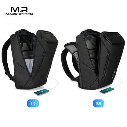 Mark Ryden 2024 New Anti-thief Fashion Men Backpack Multifunctional Waterproof 15.6 inch Laptop Man USB Charging Travel Bag