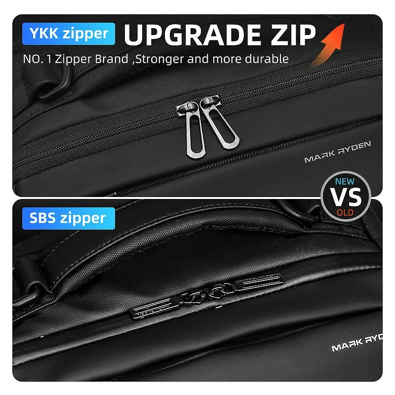 Mark Ryden 2024 New Anti-thief Fashion Men Backpack Multifunctional Waterproof 15.6 inch Laptop Man USB Charging Travel Bag