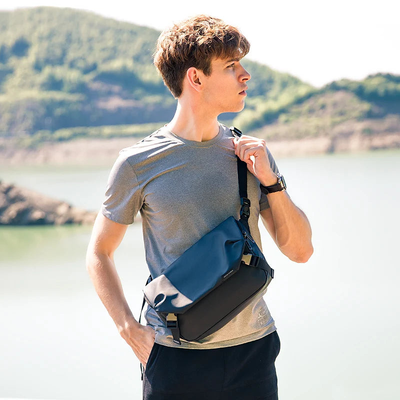 Mark Ryden Anti-theft travel Shoulder Bags High Capacity Sling bag Men YKK Zipper Water Resistant Short Trip Crossbody Bag Men
