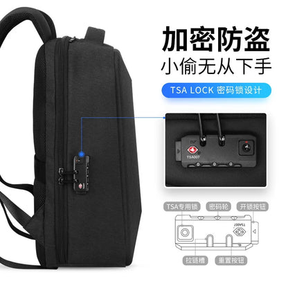 Mark Ryden  Anti-thief TSA Lock Men Backpack Waterproof  15.6 inch Laptop Bag Man Travel Bag with Raincoat