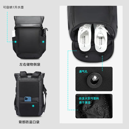 Mark Ryden Backpack Fashion Schoolbag for teenager Male 15.6 inch Laptop Backpacks Water Repellent Oxford Travel Bag USB Mochila