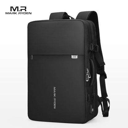 Mark Ryden Backpack Fit 17 Inch Laptop USB Charging Multi-layer Space Travel Bag Business Male Anti-Theft Mochila