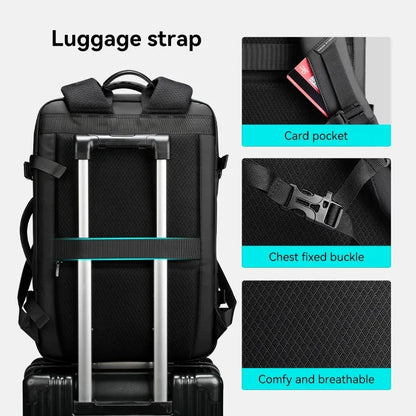 Mark Ryden Backpack Men's Large-capacity Laptop Bag Business Leisure Multi-function Expansion Multi-compartment Commuting Bag