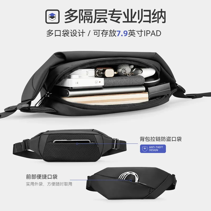 Mark Ryden Chest Bag Waist Packs for Man Outside Fanny Pack Men's Shoulder Belt for Women Hip Banana Bags Anti-thef Accessories