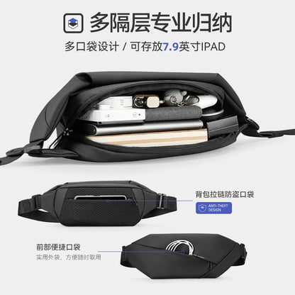 Mark Ryden Chest Bag Waist Packs for Man Outside Fanny Pack Men's Shoulder Belt for Women Hip Banana Bags Anti-thef Accessories