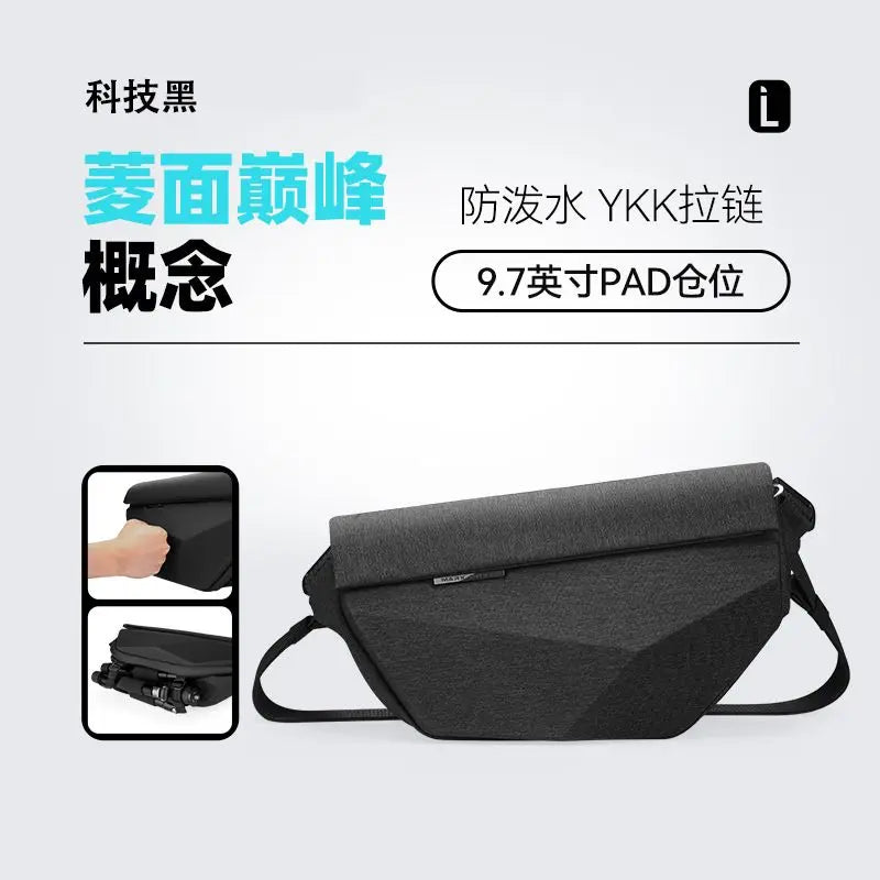 Mark Ryden Crossbody Bag Waterproof Tablet Computer Bag Mobile Phone Bag  Cycling Functional Work Bag Fashion Brand Men's Chest