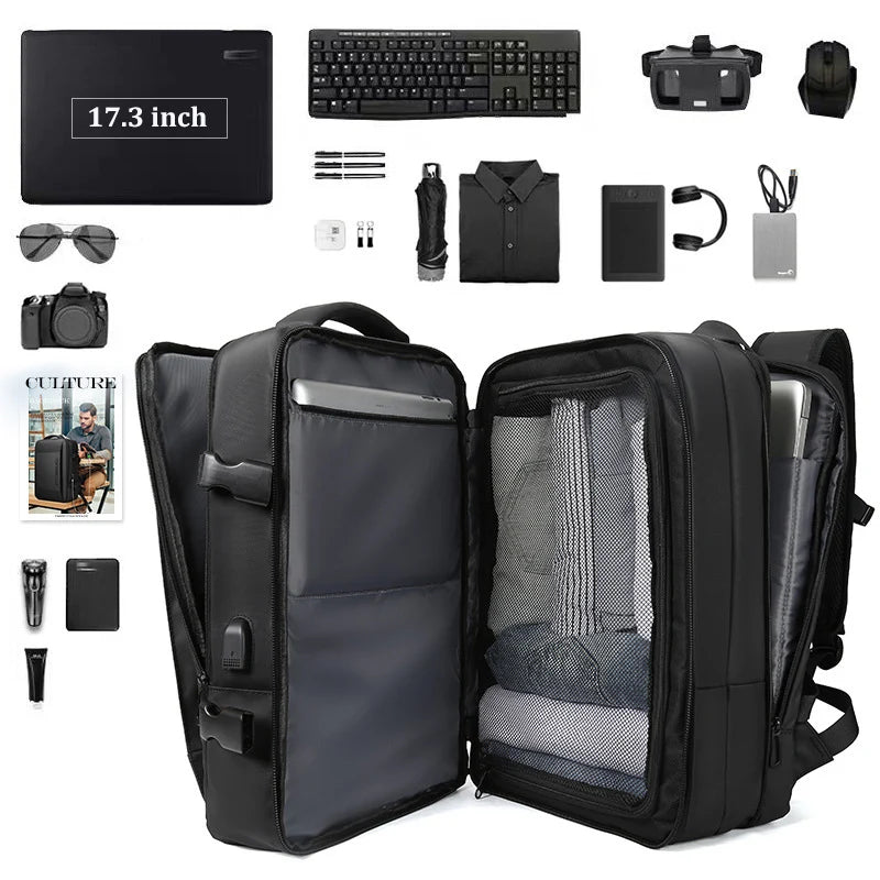 Mark Ryden Extended 39L Men Backpack Business Laptop Backpack 17inch Large Capacity Travel Bag school Backpack for Outdoor