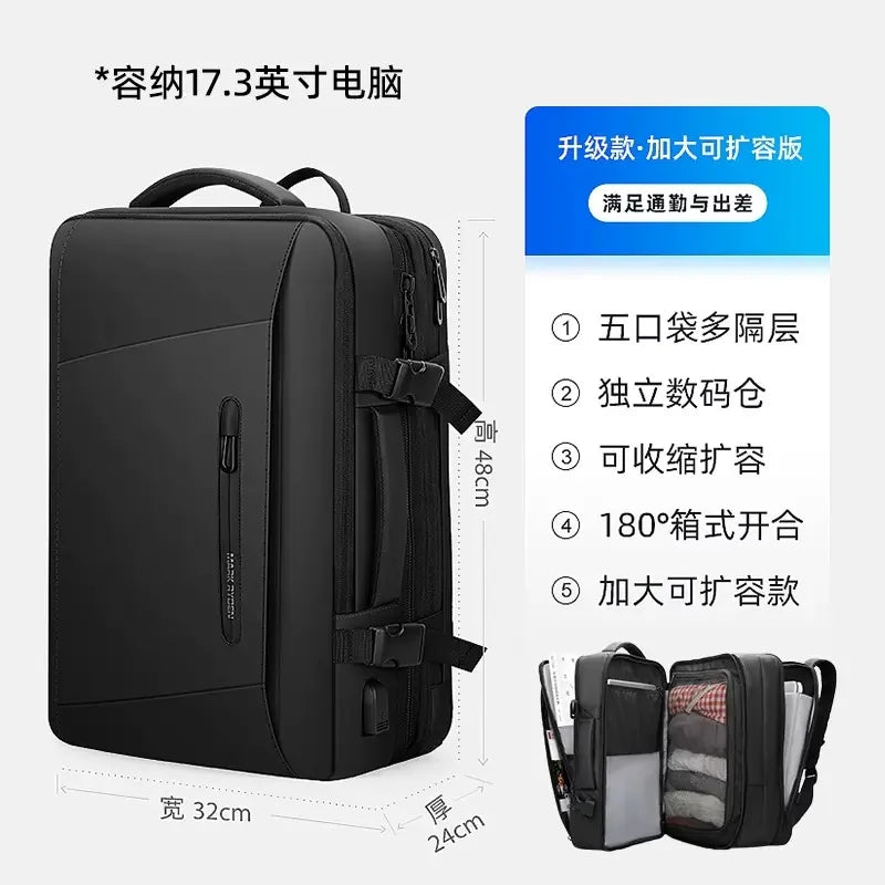 Mark Ryden Extended 39L Men Backpack Business Laptop Backpack 17inch Large Capacity Travel Bag school Backpack for Outdoor