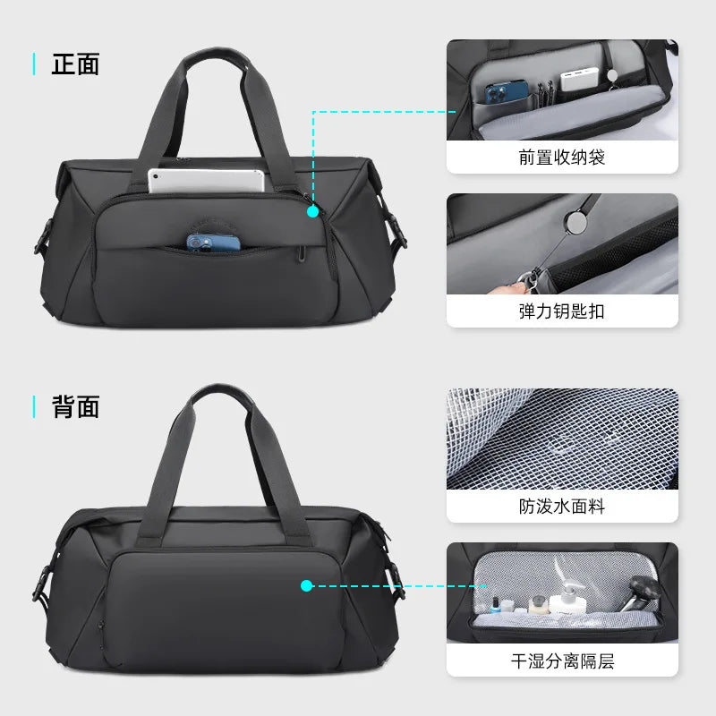 Mark Ryden Foldable bag WaterProof Oxford Men Travel Bag Hand Luggage Bag Carry On Large tote  Men Duffle Weekend Bag