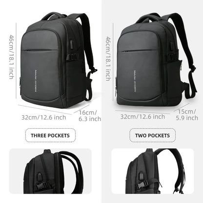 Mark Ryden Large Backpack Waterproof 15.6inch Laptop Multi-layer Pockets Bag Man USB Charging School Backpack Travel Mochilas
