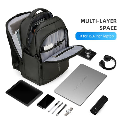 Mark Ryden Large Backpack Waterproof 15.6inch Laptop Multi-layer Pockets Bag Man USB Charging School Backpack Travel Mochilas