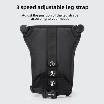 Mark Ryden Leg Bag Waterproof  Motorcycle Gloves Luggage Ride Bag Outdoor Casual Waist Bag Fanny Pack Bag Moto Bike Hip Belt Bag