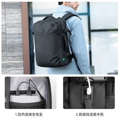 Mark Ryden Light Oxford USB Charging Laptop Men Backpack Waterproof Travel Backpack for Men Computer Business School Bag Sac