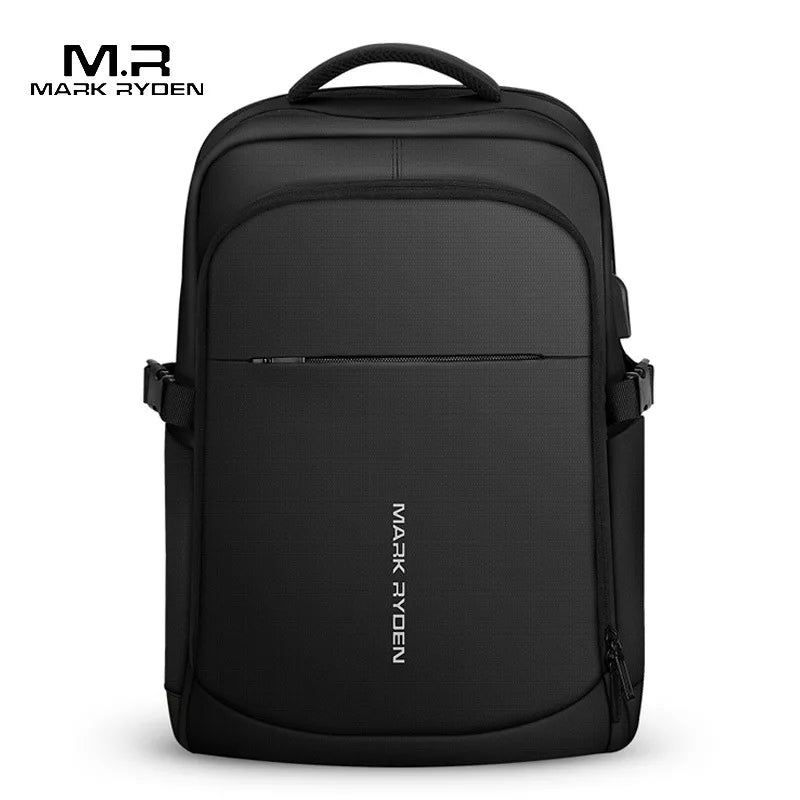 Mark Ryden Man Backpack Multifunctional Waterproof 15.6inch Laptop Multi-layer Pockets Bag Man USB Charging School Backpack