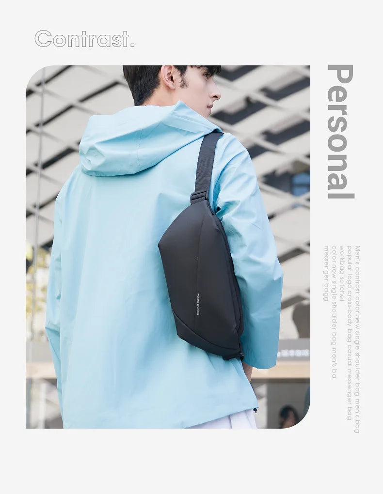 Mark Ryden Man Belt Pouch Sports Men's handbag Casual Cycling Small Waist Pack Crossbody Bag Shoulder Bag Men's Crossbody Ches