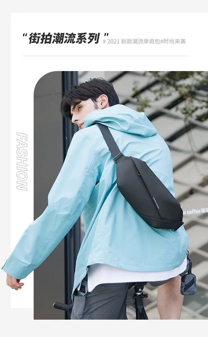Mark Ryden Man Belt Pouch Sports Men's handbag Casual Cycling Small Waist Pack Crossbody Bag Shoulder Bag Men's Crossbody Ches