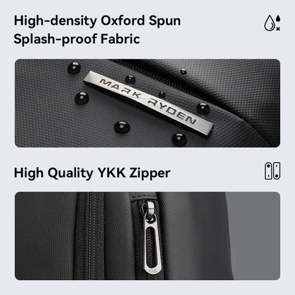 Mark Ryden Men Business Aesthetic Backpack School Expandable USB Bag Large Capacity 15.6 Laptop Waterproof Fashion Backpack