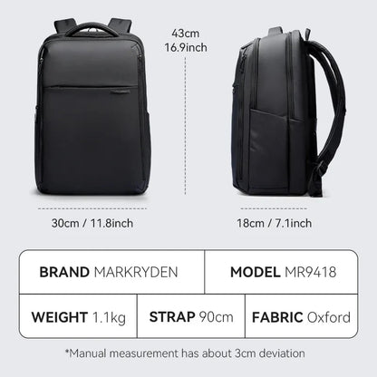 Mark Ryden Men Business Aesthetic Backpack School Expandable USB Bag Large Capacity 15.6 Laptop Waterproof Fashion Backpack