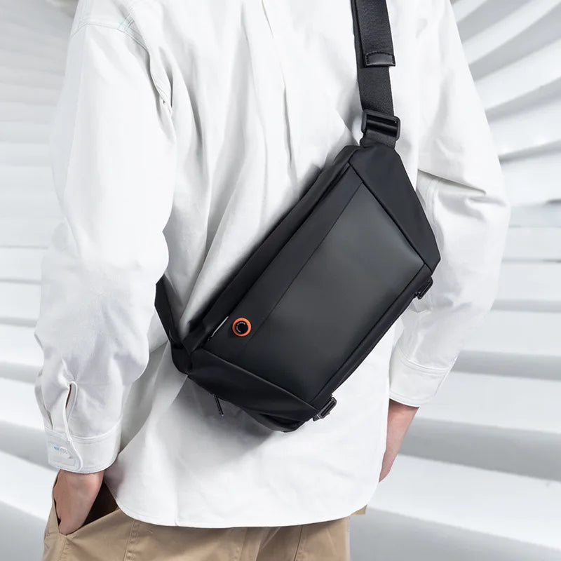 Mark Ryden Men Chest Bag  Chest Pack Man Casual Function Outdoor Small Travel Pocket Multi-function Streetwear Male Waist Bags