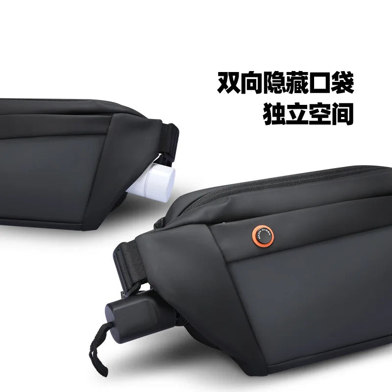 Mark Ryden Men Chest Bag  Chest Pack Man Casual Function Outdoor Small Travel Pocket Multi-function Streetwear Male Waist Bags