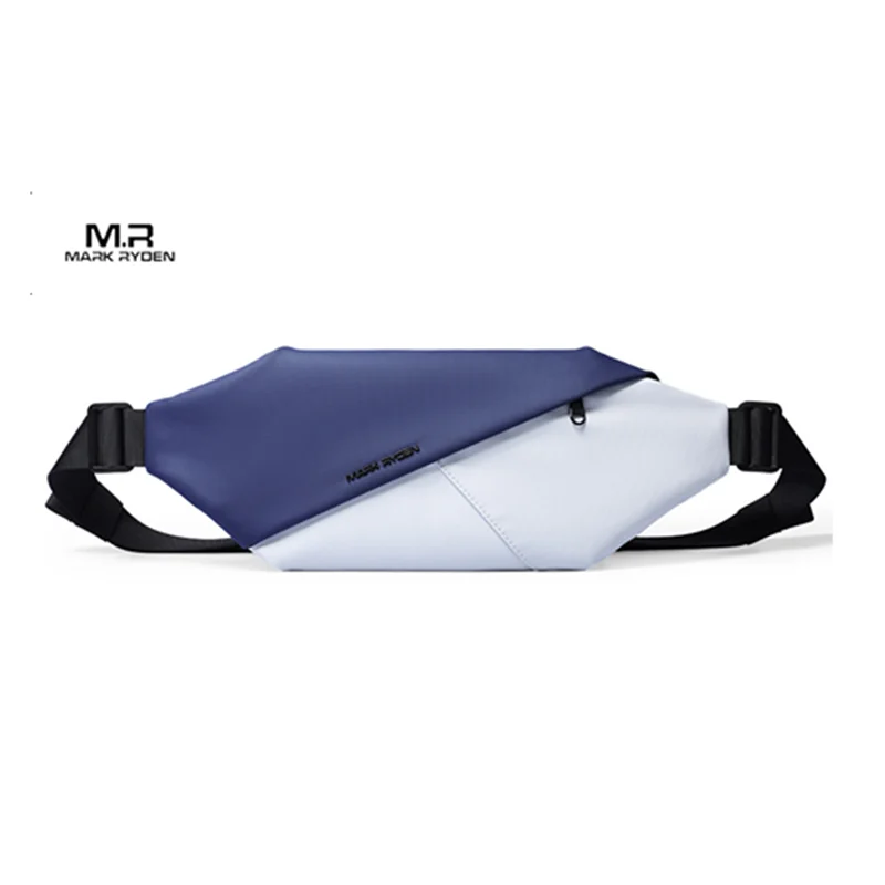 Mark Ryden Men Chest Bag Functional Waterproof Breathable Multilayer Sports Cycling Short Trip Large Capacity Waist Bag