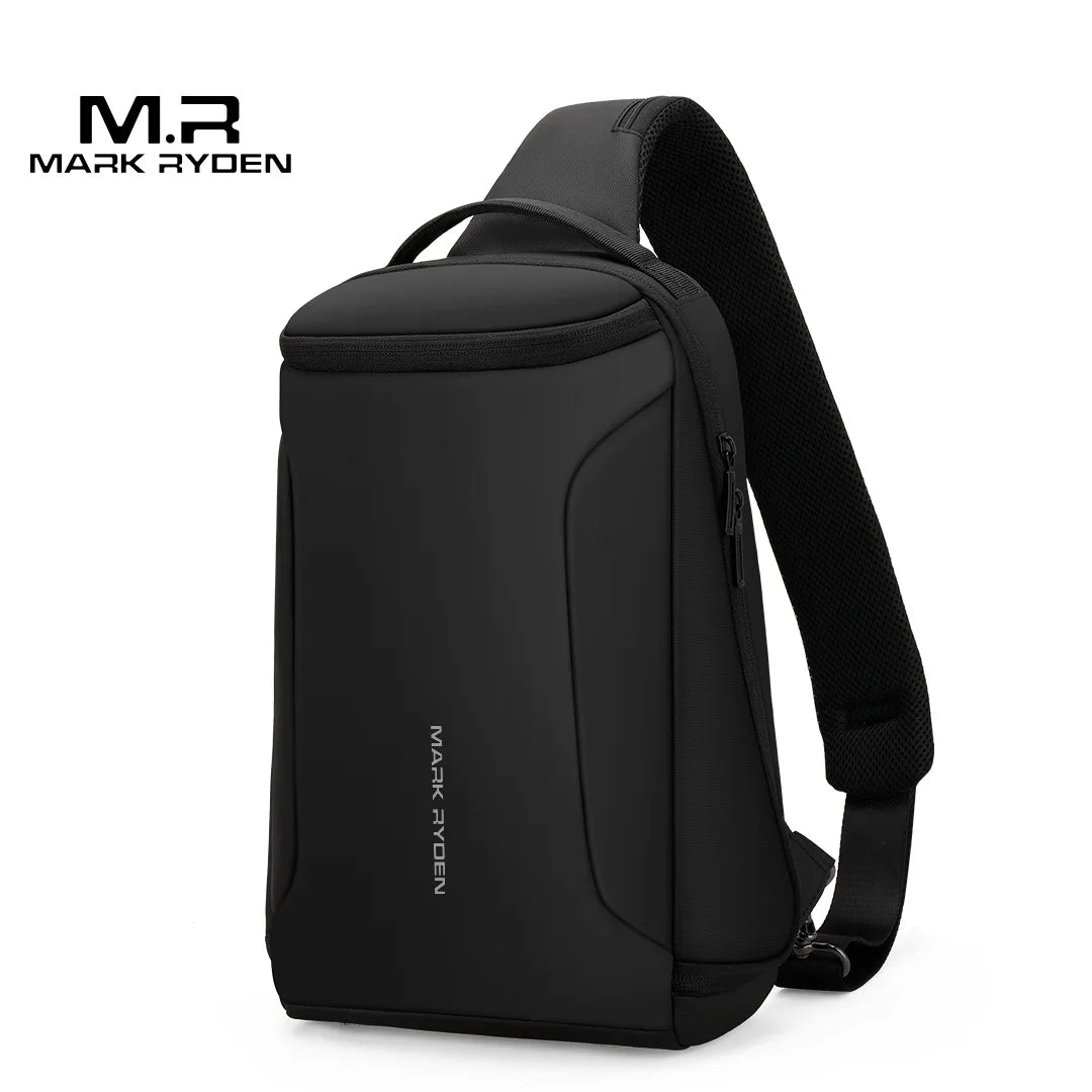 Mark Ryden Men Crossbody Bag  12inch iPad Shoulder Messenger Bags Male Waterproof USB Recharging Sling bolso Chest bag for man