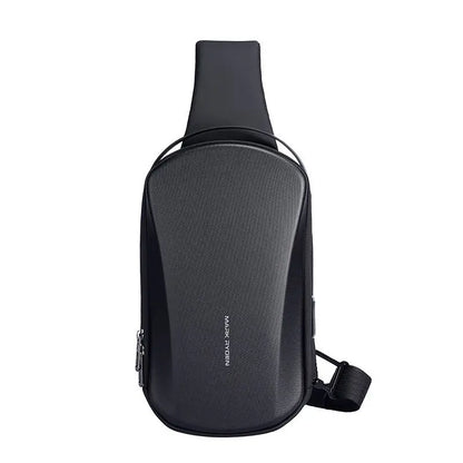 Mark Ryden Multifunction USB Crossbody Bag Shoulder Bag Man EVA Waterproof Travel Sling Messenger Pack