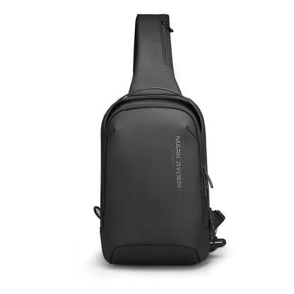 Mark Ryden Shoulder bag for men Water-repellent Sports Chest Bag Anti-theft Crossbody Bags USB Charging Messenger Bag