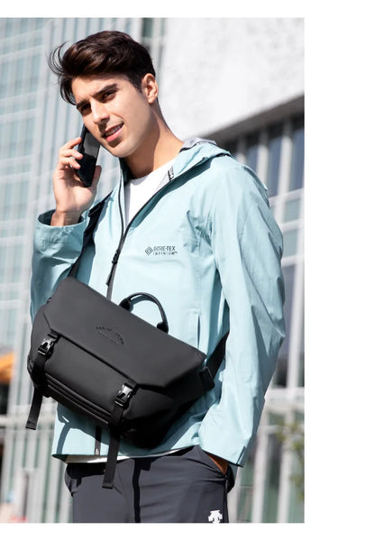Mark Ryden Sling  Bag Men 9.7Inch Crossbody  Water  Pack Oxford Male Messenger Shoulder Bag Short Trip Sling Bag sac Magnetic