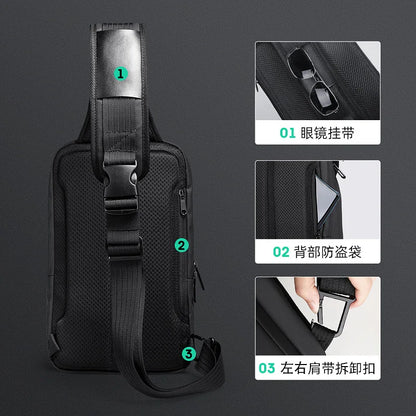 Mark Ryden Sling Bags Multi-layer Crossbody Bag High Quality Waterproof Shoulder Bag Male Messenger Bag for Teenagers Men