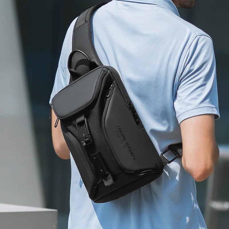 Mark Ryden Sling Bags Multi-layer Crossbody Bag High Quality Waterproof Shoulder Bag Male Messenger Bag for Teenagers Men