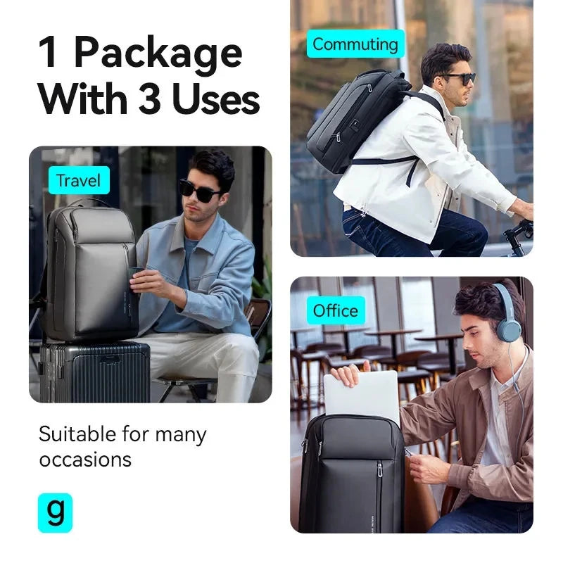 Mark Ryden Travel Backpack Men's Shoulder Laptop Bag Multifunctional Large Capacity Business Backpack with USB Charging Port