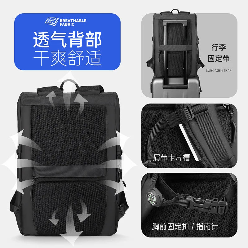 Mark Ryden USB Charging Mochilas Waterproof Men's Laptop Backpack Luxury Designer Backpack for Business Urban Man Backpack