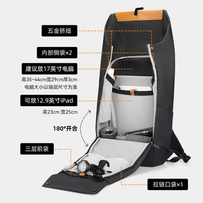Mark Ryden Unique Men's Backpack Anti-Theft Waterproof Laptop Backpack 15.6 Work Travel Business Backpack Student School Bag