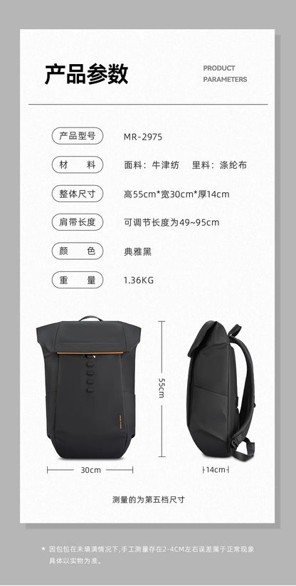 Mark Ryden Unique Men's Backpack Anti-Theft Waterproof Laptop Backpack 15.6 Work Travel Business Backpack Student School Bag