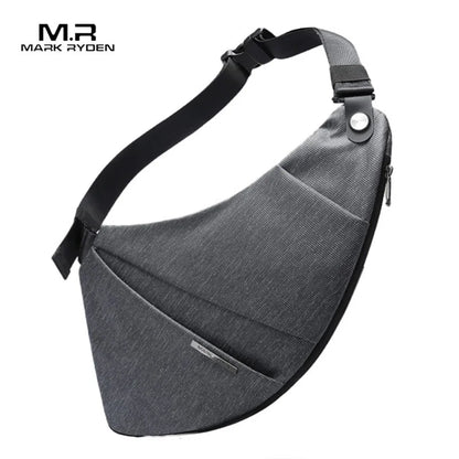 Mark Ryden  Waterproof Commercial Large Expansion Anti-Extrusion Trendy Irregular Shape Custom Crossbody Men HandBag