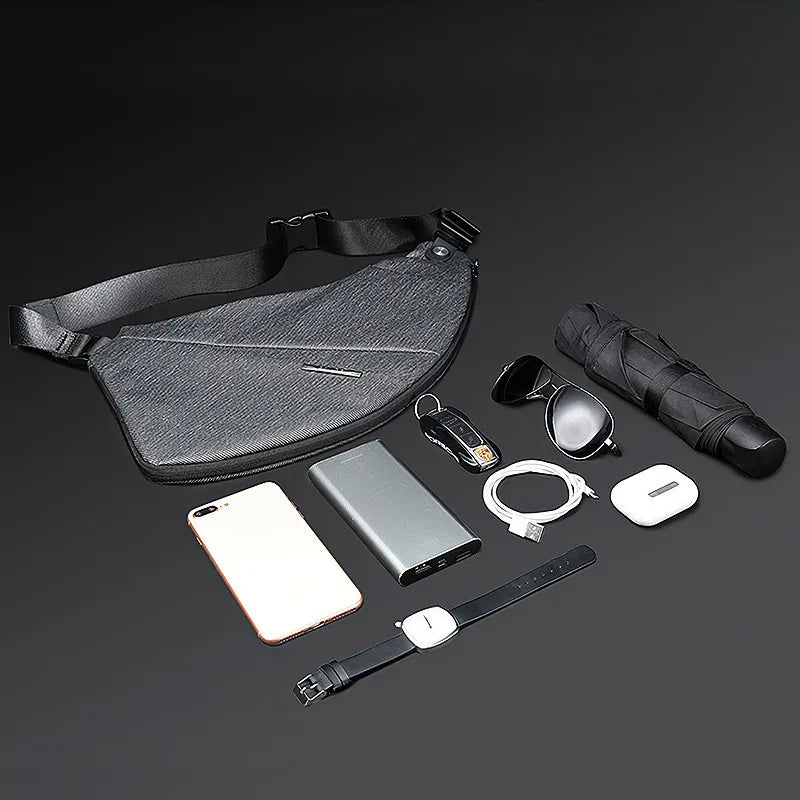 Mark Ryden  Waterproof Commercial Large Expansion Anti-Extrusion Trendy Irregular Shape Custom Crossbody Men HandBag