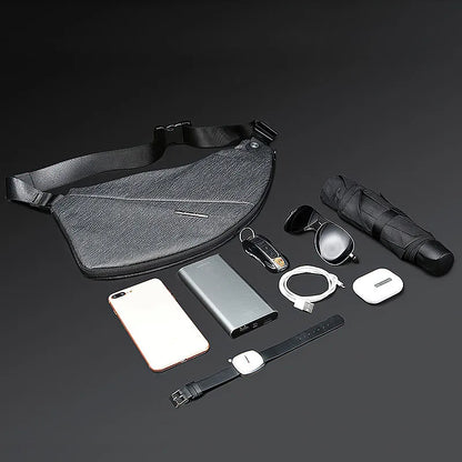 Mark Ryden  Waterproof Commercial Large Expansion Anti-Extrusion Trendy Irregular Shape Custom Crossbody Men HandBag