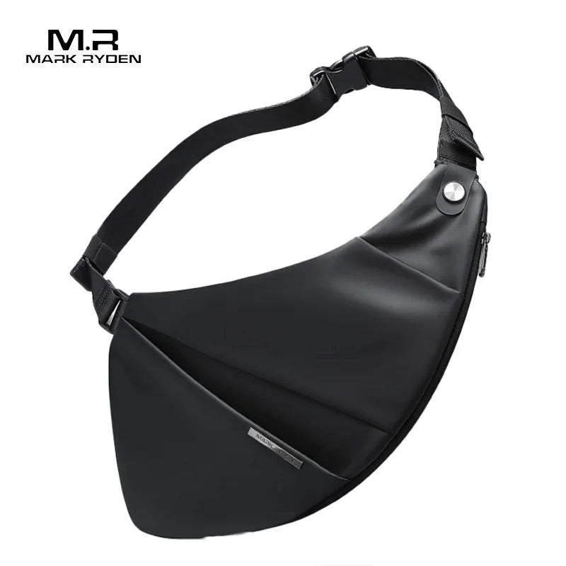 Mark Ryden  Waterproof Commercial Large Expansion Anti-Extrusion Trendy Irregular Shape Custom Crossbody Men HandBag