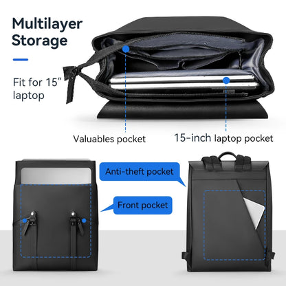 Mark Ryden backpack Durable Men Casual Lightweight Computer Waterproof Mochilas Rucksack 15 inch Bag Black Laptop Backpack