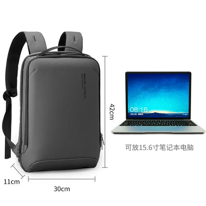Mark ryden backpack 15.6 Inch Men Leisure Large Capacity Business USB Charging Port Backpack Waterproof Computer Bag