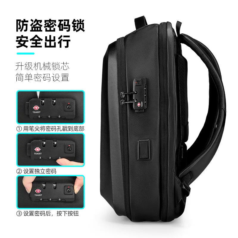Mark ryden backpack  Design Water-resistant Backpack Men USB Anti-theft Casual Bag 15.6'' Fashion Laptop Business Backpack