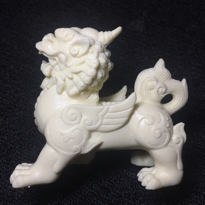 Mascot Kirin Decorative Statue Resin Art Sculpture Mythical Animals Home Room, Office Feng Shui Statue Free delivery A pair